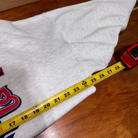 VTG Men’s Cleveland Indians Authentic ‘94 MLB Baseball Gray Sweatshirt L - Picture 6 of 7